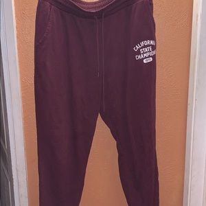 Garage Maroon Sweat Pants